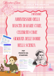 Marie Curie e le sue Scoperte | Kit Didattico + Schede Attività e Verifica (Classi 4ª e 5ª