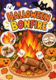 Halloween Craft - My Halloween Bonfire