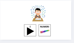 I numeri fino a 5 in CAA (PITTOGRAMMI)
