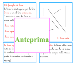 La linea; percorsi di osservazione, scoperta e classificazione