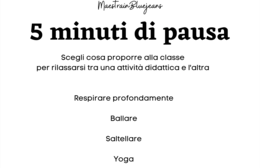 5 minuti di pausa