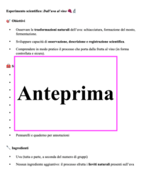 Dalla nomenclatura al vino-Un percorso di osservazione e scoperta scientifica sul ciclo della vite
