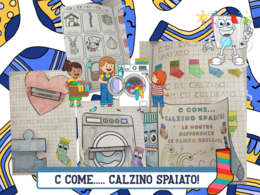 CONSONANTE C COME..... CALZINO SPAIATO! IDEA ORIGINALE PER PRESENTARE LA C!