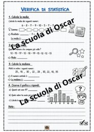 Quaderno operativo di Matematica - Classe 4^ e 5^ - Esercizi e Verifiche su Statistica - Grafici - Probabilità -