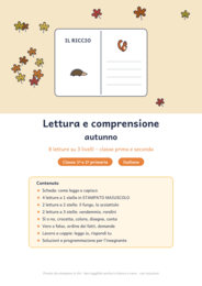 Comprensione del testo autunno classe prima e seconda