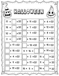Halloween : trova il numero mancante
