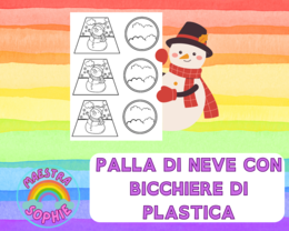 COSTRUISCI UNA PALLA DI NEVE CON UN BICCHIERE DI PLASTICA