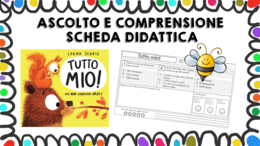 Tutto mio - scheda didattica comprensione