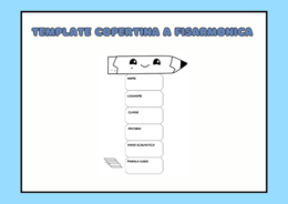 Template Copertina Matitone a fisarmonica