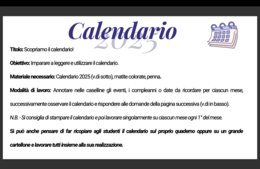 Calendario didattico 2025