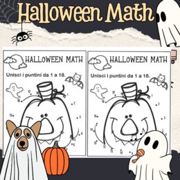 HALLOWEEN unisci i puntini da 1 a 18