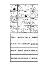 Puzzle matematico di Pasqua