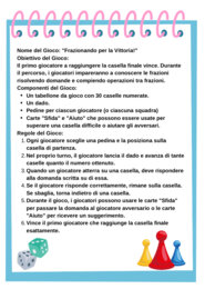 Frazionando per la vittoria/ Gioco da tavolo sulle frazioni