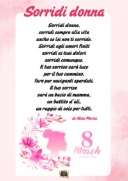 SORRIDI DONNA - Poesia di Alda Merini - 8 marzo -