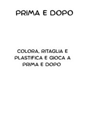 Omaggio Scuola dell'Infanzia – Carte Operative "Prima e Dopo": Concetti Temporali e Logica