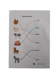 Farm animals lapbook and activities