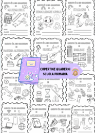 Copertine per i quaderni- introduzione alle materie!
