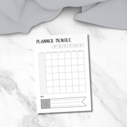Planner mensile da stampare in PDF
