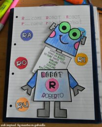 Lettera R di Robot Roberto