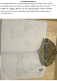 Quaderno di ottobre di matematica in classe quarta: i grandi numeri, l'addizione e il goniometro.