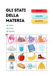 Gli Stati della Materia: Kit Didattico Interattivo con Schede e Esperimenti