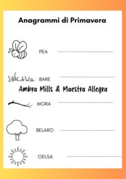 Primavera - Percorso Interdisciplinare classe 2