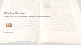 Il Dolce Stilnovo: Unità Didattica Completa + Verifica (PPTX Modificabile)