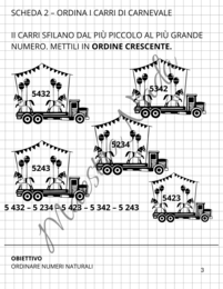 Carnevale matematico classe quarta scuola primaria
