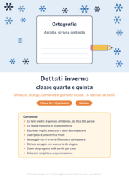 Dettati inverno classe quarta e quinta: 16 dettati