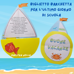 biglietto barchetta buone vacanze