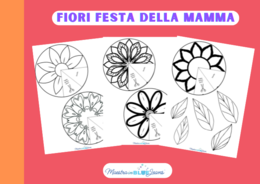 Matrici FIORI Biglietto Festa della Mamma
