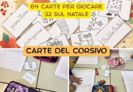 Gioco delle carte del corsivo