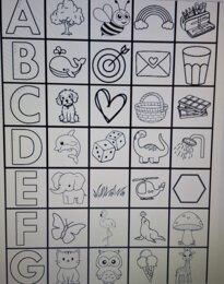 Flashcard dell'alfabeto