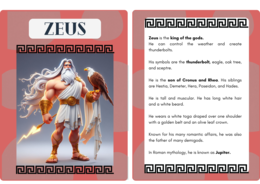 CLIL activity: Greek gods and goddesses - Flap books + flashcards