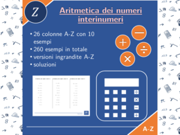 Aritmetica dei numeri interi | matematica | 26 colonne
