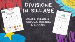 Divisione in sillabe - ritaglia, incolla, disegna e colora!