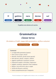 Grammatica classe terza: nomi, articoli, aggettivi e frase