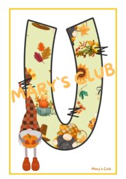 Autunno.Striscione"HELLO AUTUMN"