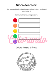 Mangiare sano – Impariamo giocando