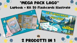 MEGA PACK IL LAGO: Lapbook Interattivo + Kit 20 Flashcards Illustrate