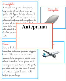 I velivoli; 23 carte didattiche per scoprire 11 velivoli; attività di lettoscrittura