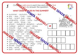 Find the odd one and decode the message - summer edition