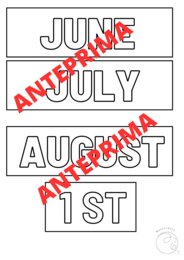 CALENDARIO PERPETUO IN INGLESE