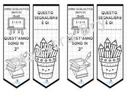 SEGNALIBRO QUEST'ANNO SONO IN 3°