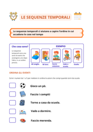 LE SEQUENZE TEMPORALI - Mega Pack di 10 Schede Didattiche (Prima, Dopo, Infine e Logica).