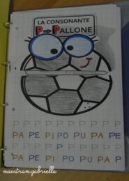 Lettera P di Palla e Porcellino