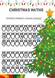 CHRISTMAS MATHS: Completa inserendo i numeri mancanti