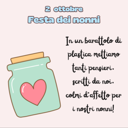 Barattolo dei pensieri per la festa dei nonni