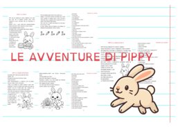 LETTURE IN STAMPATO MAIUSCOLO CON DOMANDE DI COMPRENSIONE DEL TESTO...LE AVVENTURE DI PIPPY