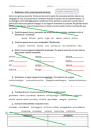 Esercizi grammatica classe 3/4 primaria